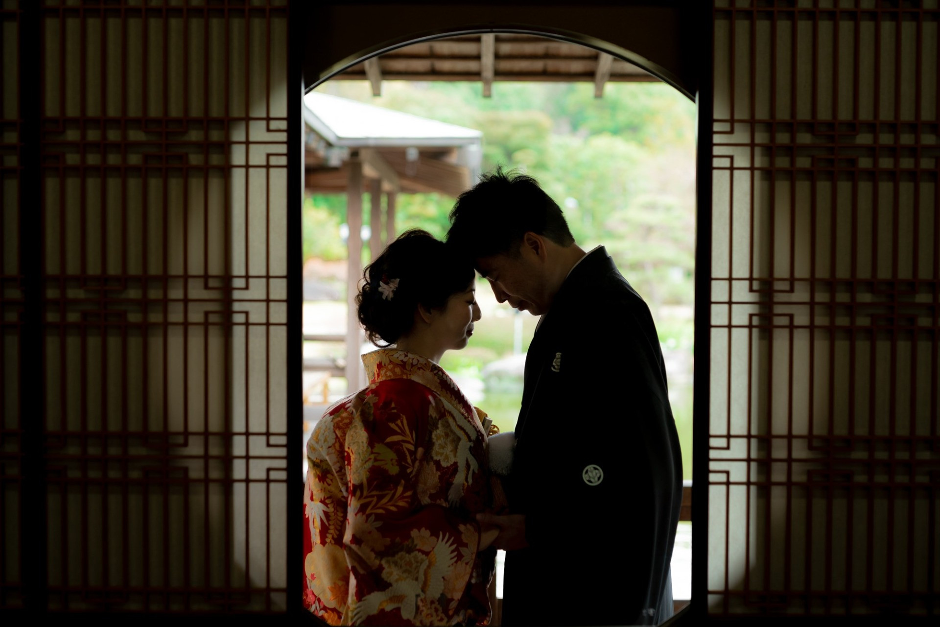 大仙日本庭園でお得に和装前撮り撮影を♫大阪・堺にあるTakane Wedding