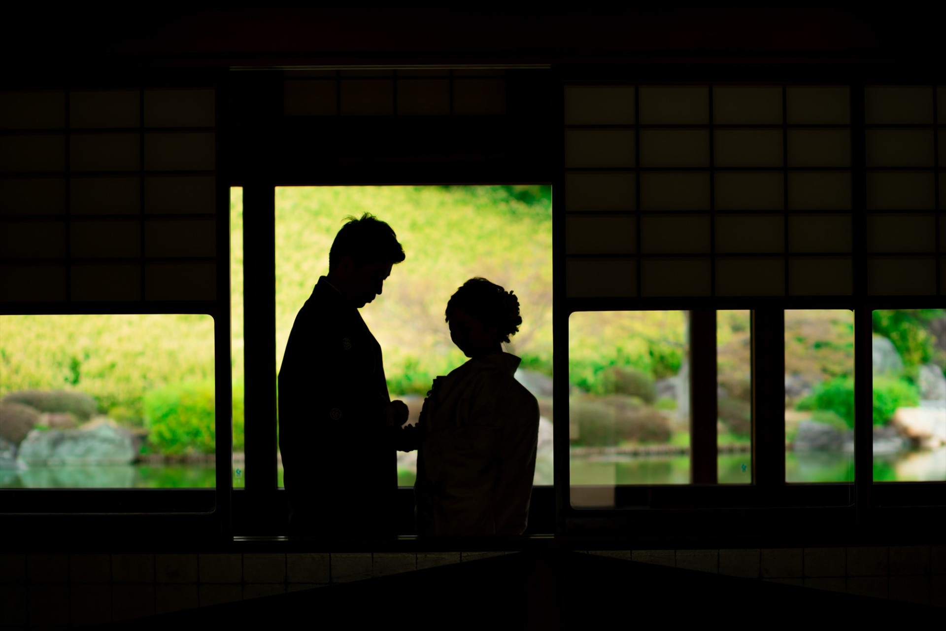 ロケーション前撮り撮影を大仙日本庭園で♪理想の前撮りを実現♡