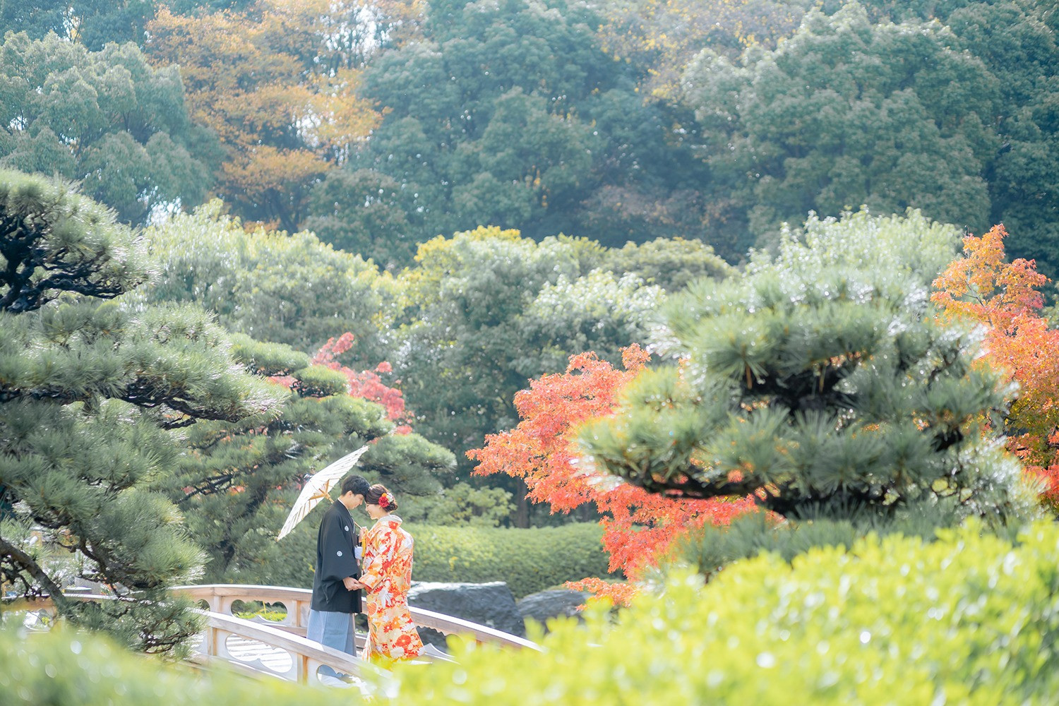 関西の和装ロケーション人気スポット♪大仙日本庭園で素敵なお写真を♡