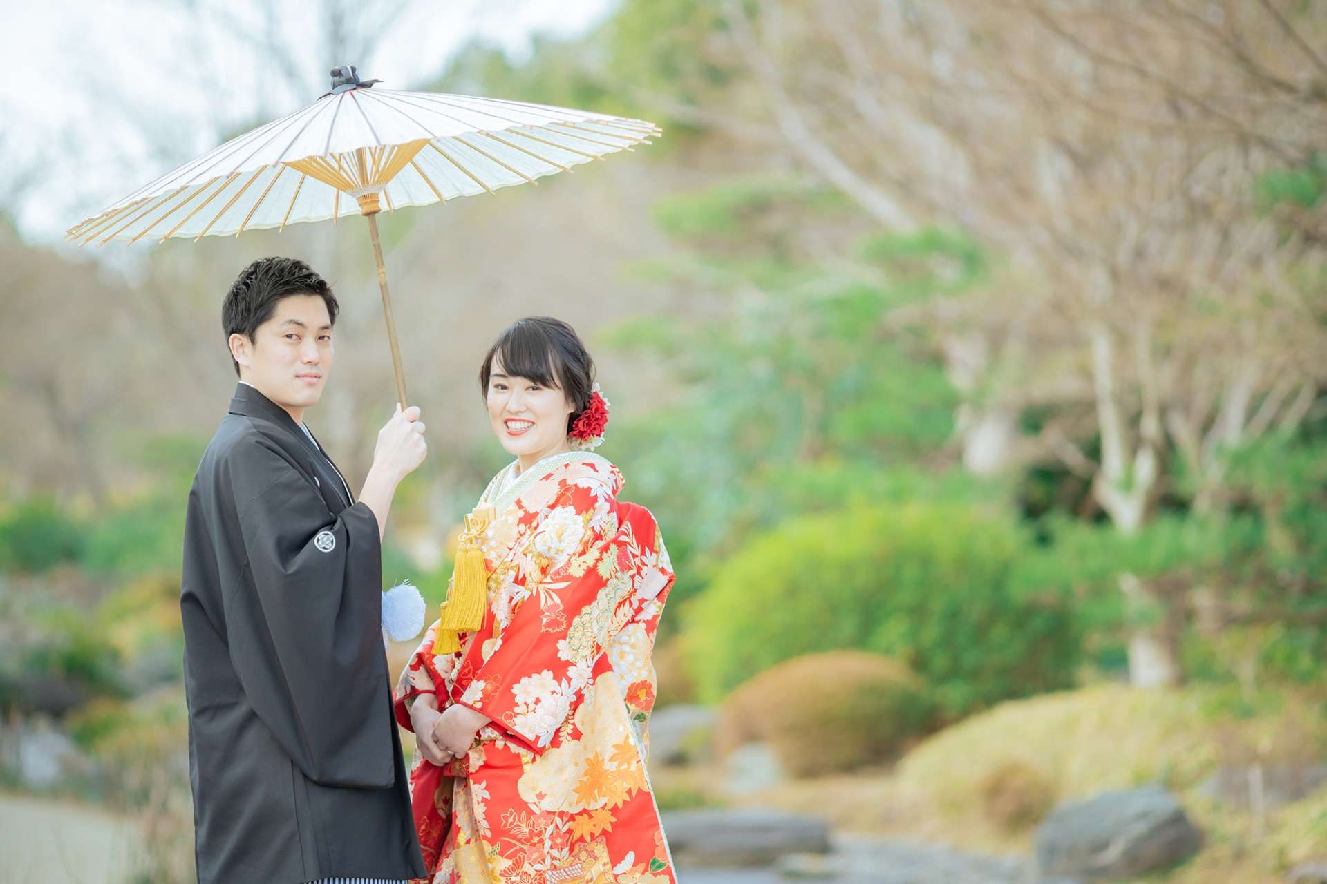 大阪で桜ロケをするならtakane weddingに！