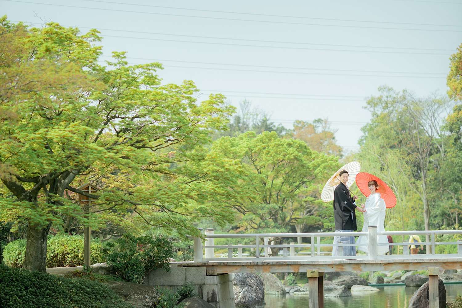 大仙日本庭園で素敵な和装前撮り♪お得なプランご用意しております