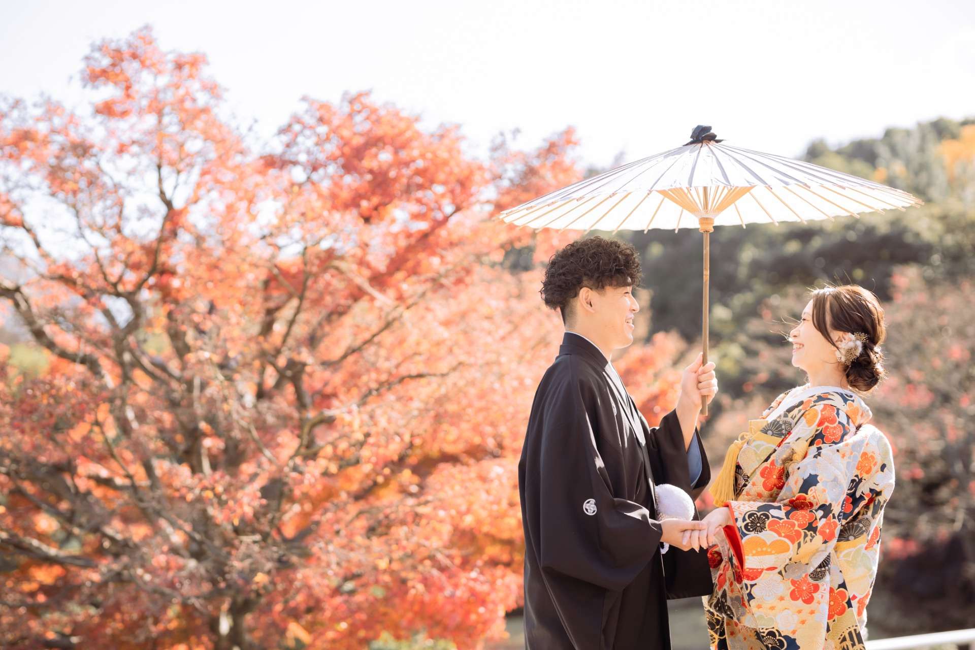 キャンペーン利用して秋の前撮りをしましょう！大阪府堺市フォトスタジオtakane wedding